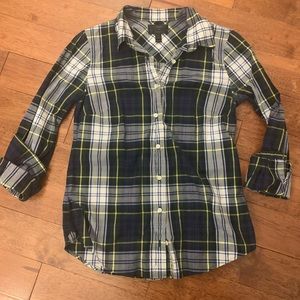 J. Crew Plaid Perfect Shirt